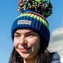 Big Bobble Hats - modrá duha